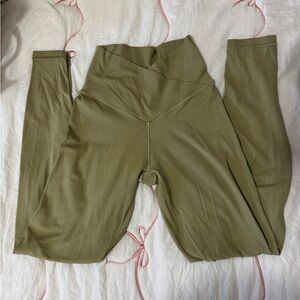 Offline By Aerie Light Olive Green stretchy High-Waisted Leggings size small